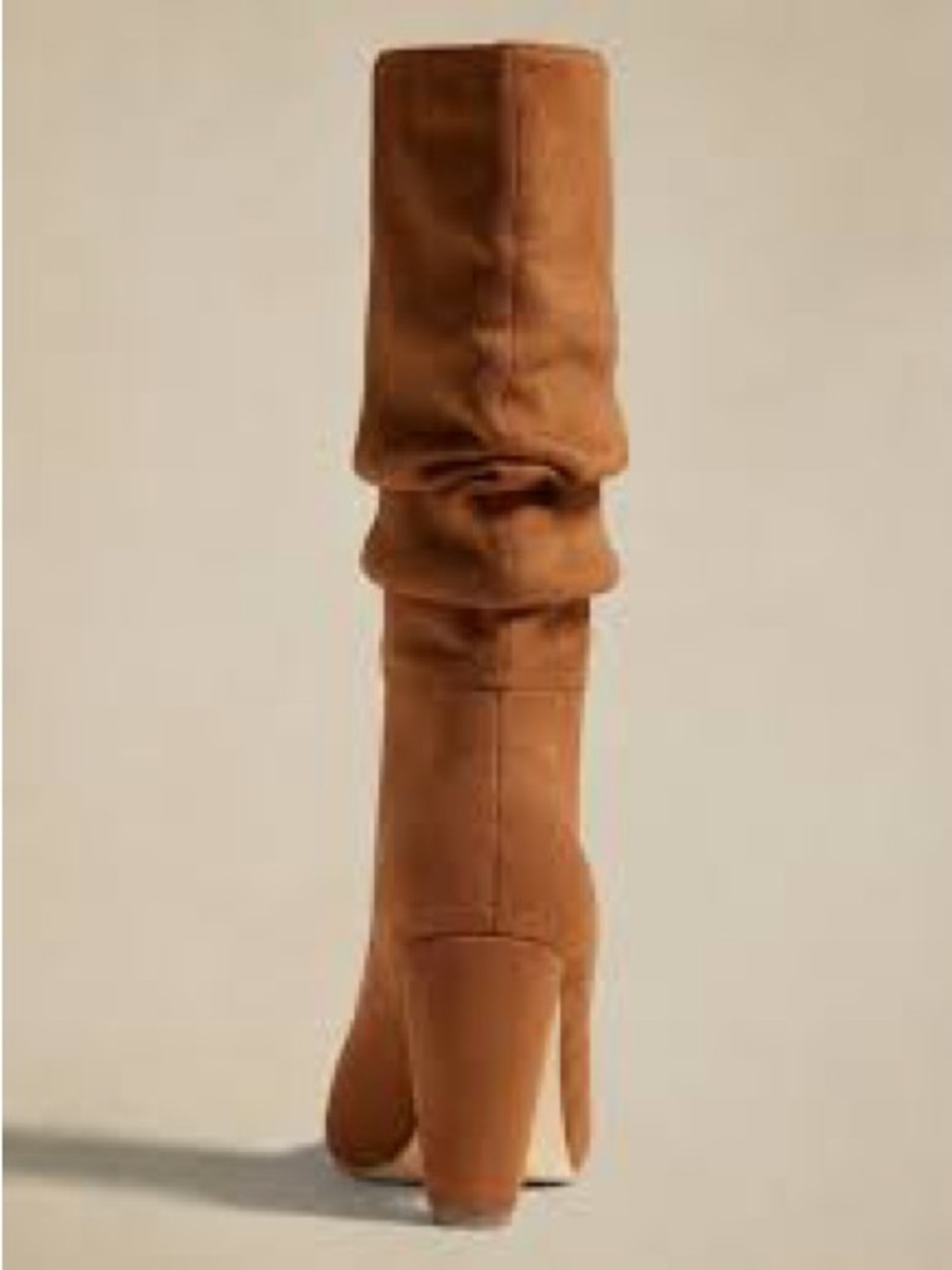 Banana Republic NEW Slouchy Mid-Calf High Heel Boot in Cognac - Size 8 - Picture 3 of 7